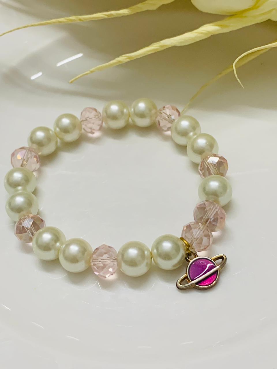 Crystal Pearl Bracelet – Aims Collection